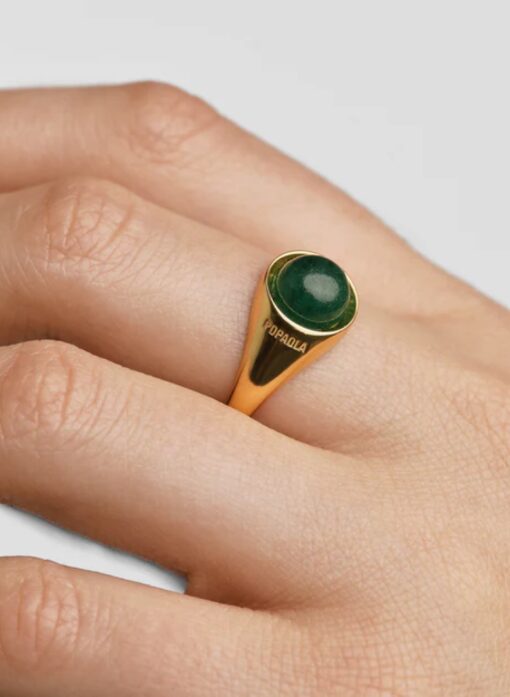 XGreen Aventurine Moon Ring - Image 2