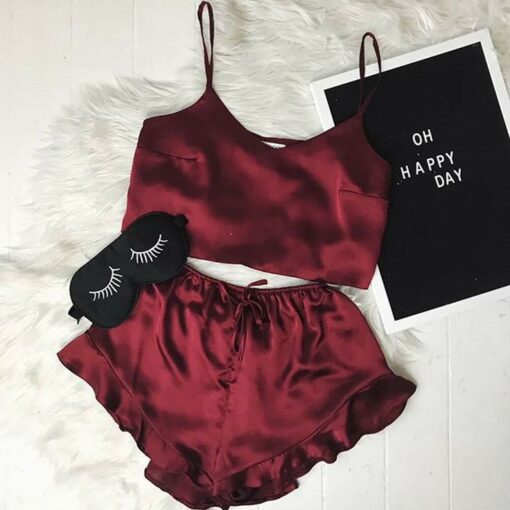 Oxblood night wear