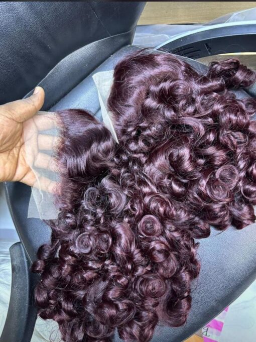 very thick 20inch curly hair