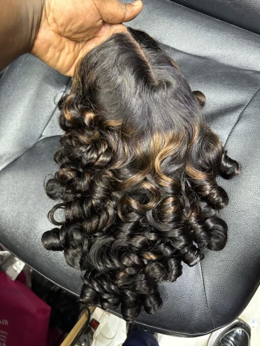 4by4 closure bouncy curls